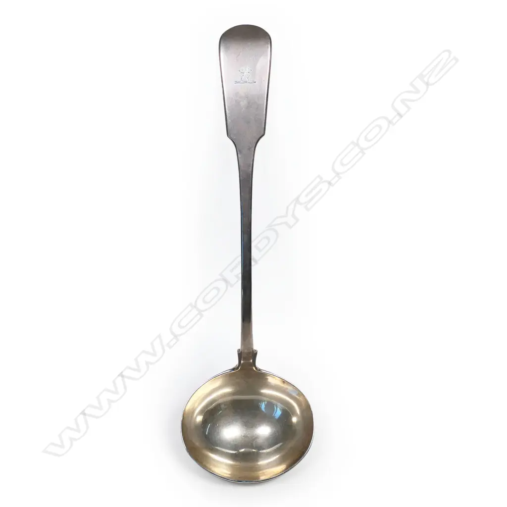 An early Victorian silver soup ladle, Image 1++