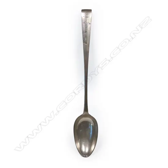 A George III Irish silver pie spoon,