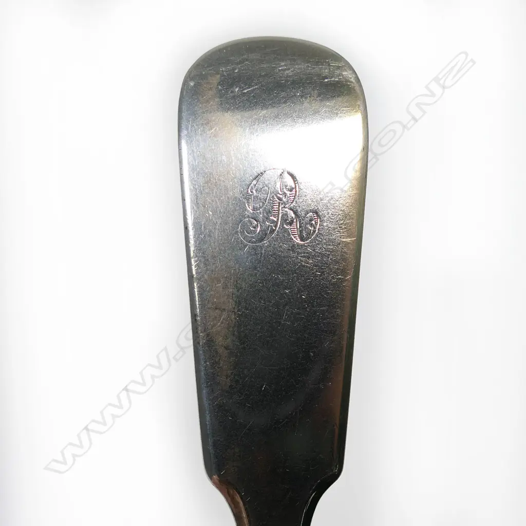 A set of six Victorian Scottish silver tablespoons, Image 1++