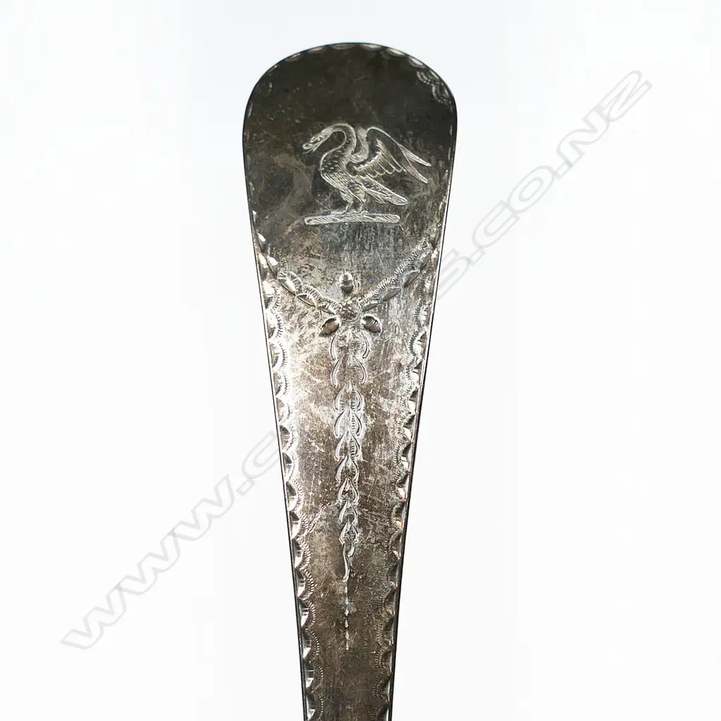 A George III silver large runcible spoon, Image 1++