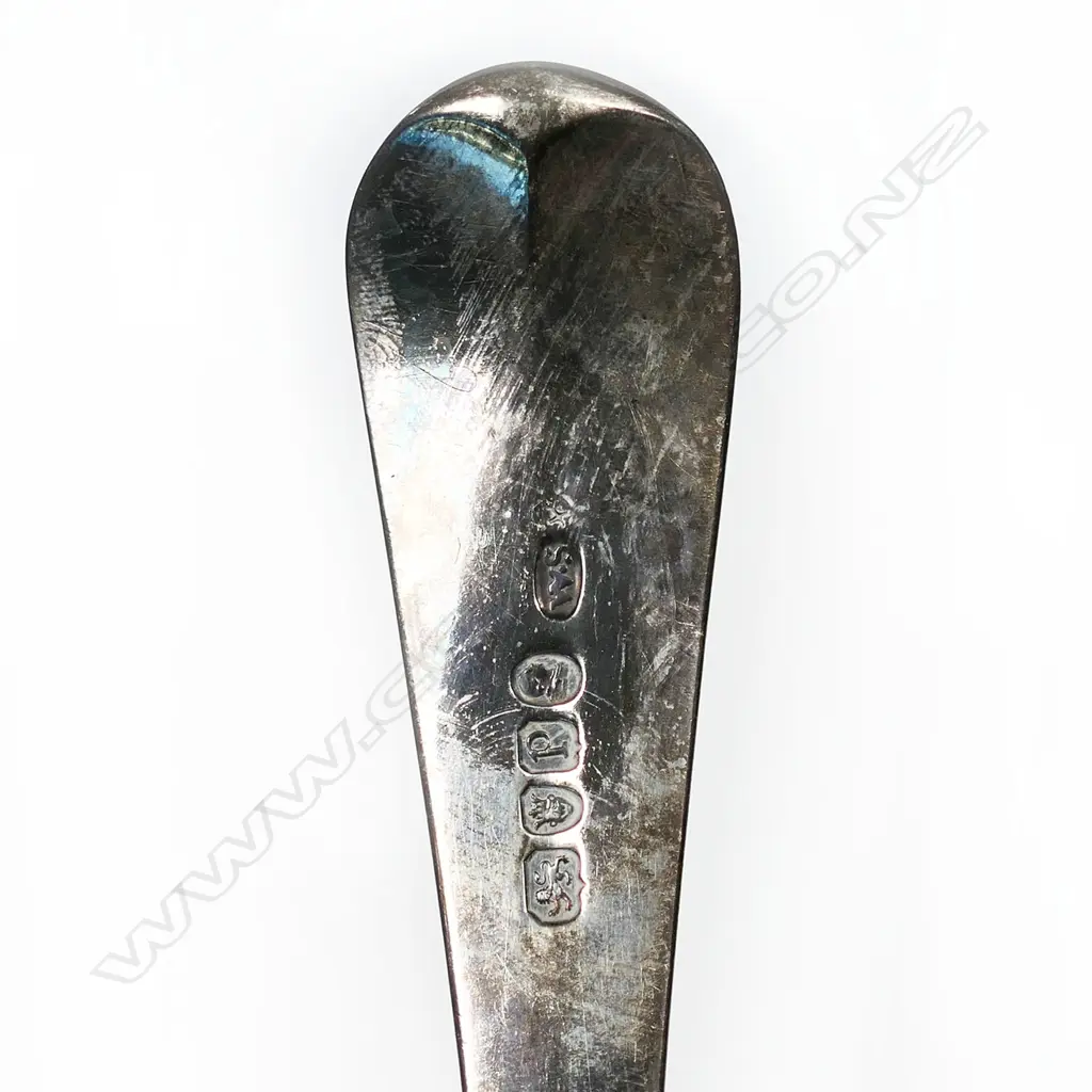 A George III silver large runcible spoon, Image 1++