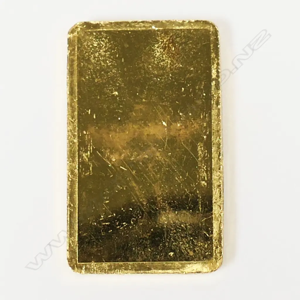 An Auckland Coin and Bullion one-ounce .999 gold ingot, Image 1++