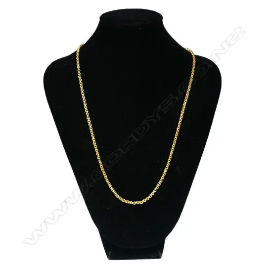 A 22ct gold chain,