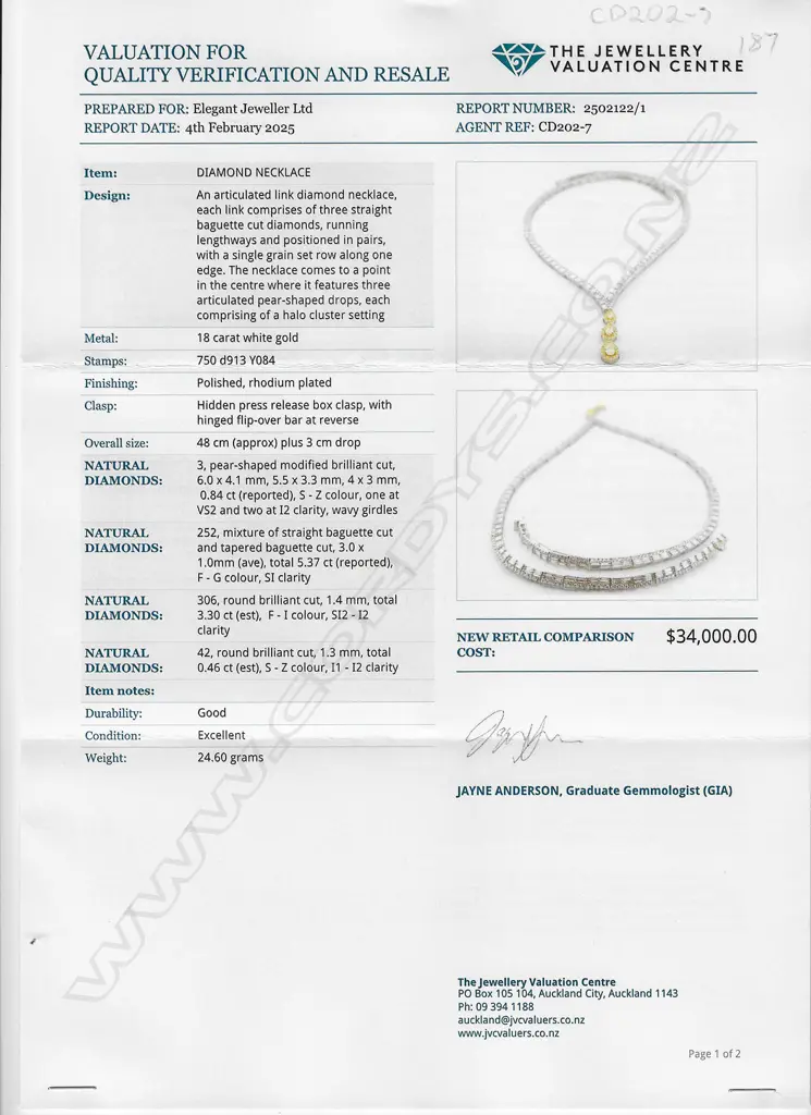 An impressive 18ct white gold with white and yellow diamond pendant necklace, Image 1++