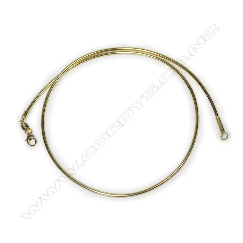 A 14ct gold snake chain necklace, Image 1++