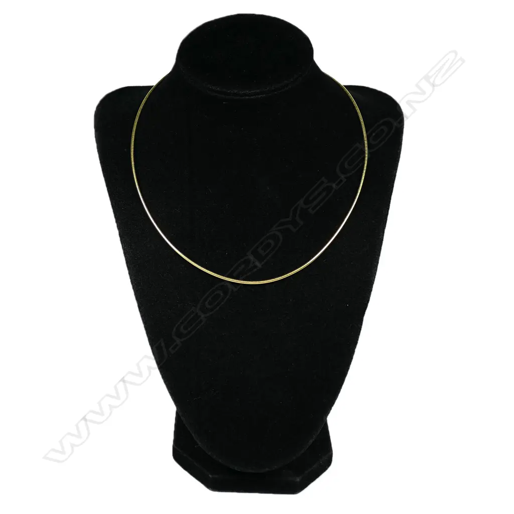 A 14ct gold snake chain necklace, Image 1++
