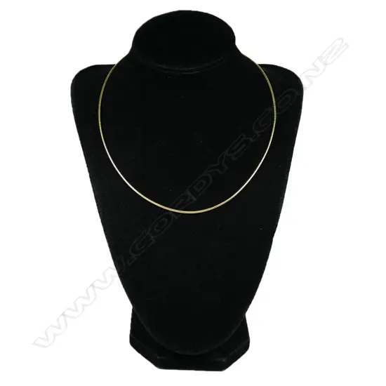 A 14ct gold snake chain necklace,