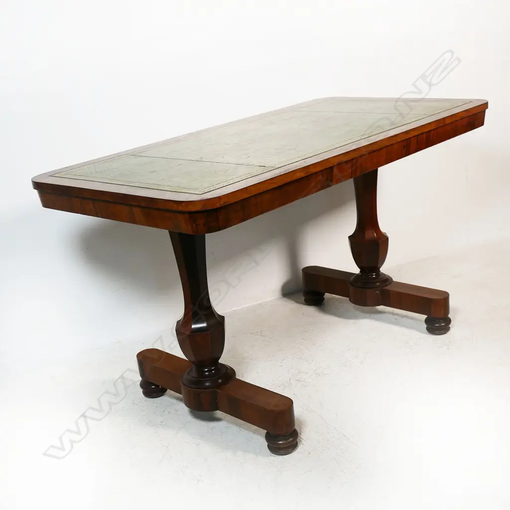A William IV rosewood library table, Image 1++
