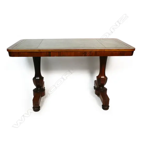 A William IV rosewood library table,
