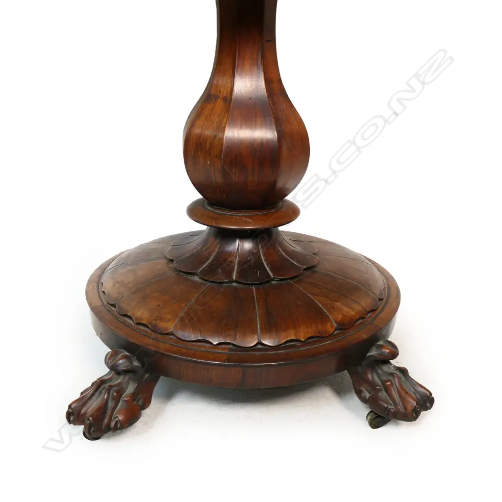 A William IV rosewood card table, Image 1++