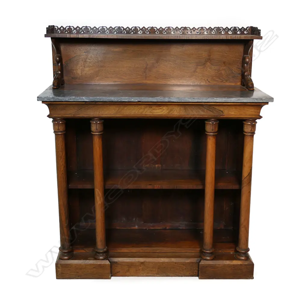 A Victorian rosewood chiffonier, Image 1++