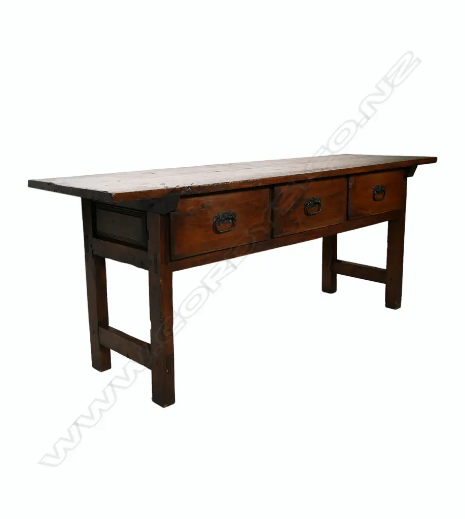 A 19thC large oak buffet, Image 1++