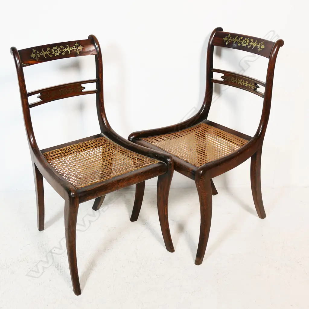 A pair of William IV dining chairs, Image 1++