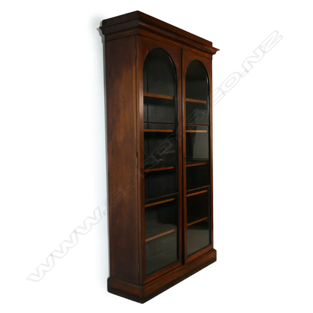 An impressive William IV rosewood bookcase, Image 1++