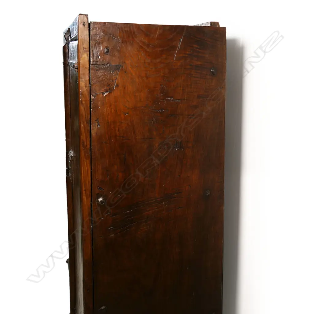 A 19thC Continental fruitwood primitive country cupboard, Image 1++