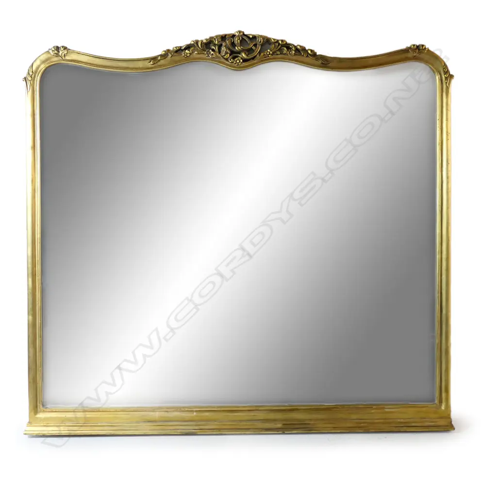 A large French style over mantel mirror, Image 1++