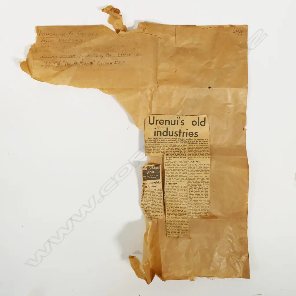 19thC artist unknown ' Pohokura Pa Urenui', Image 1++