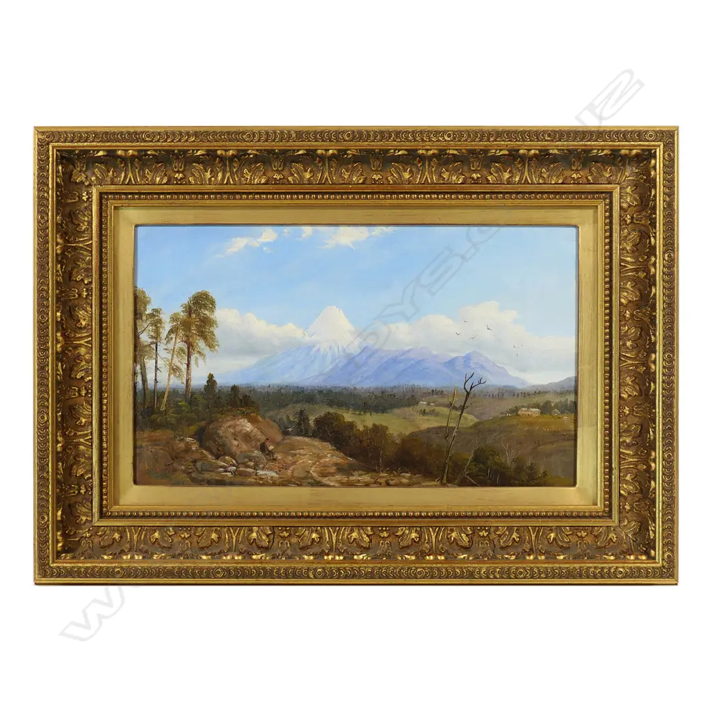 Charles Blomfield (1848-1926) untitled Mt. Taranaki extensive landscape, Image 1++
