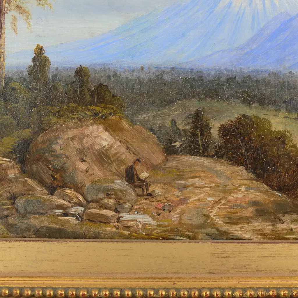 Charles Blomfield (1848-1926) untitled Mt. Taranaki extensive landscape, Image 1++