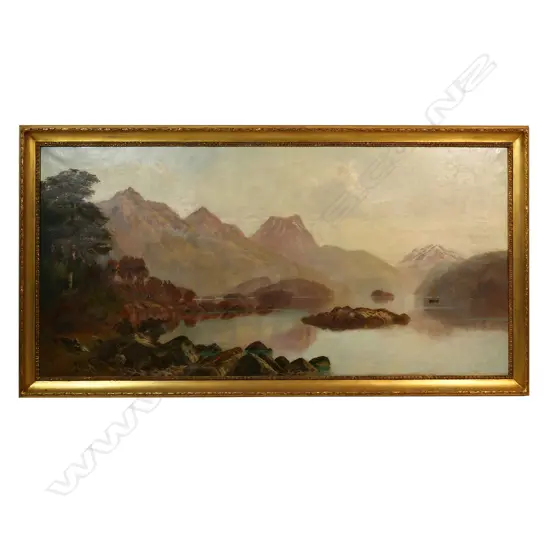 Laurence William Wilson (1850-1912), 'Hunter Mountains, Lake Manapouri',