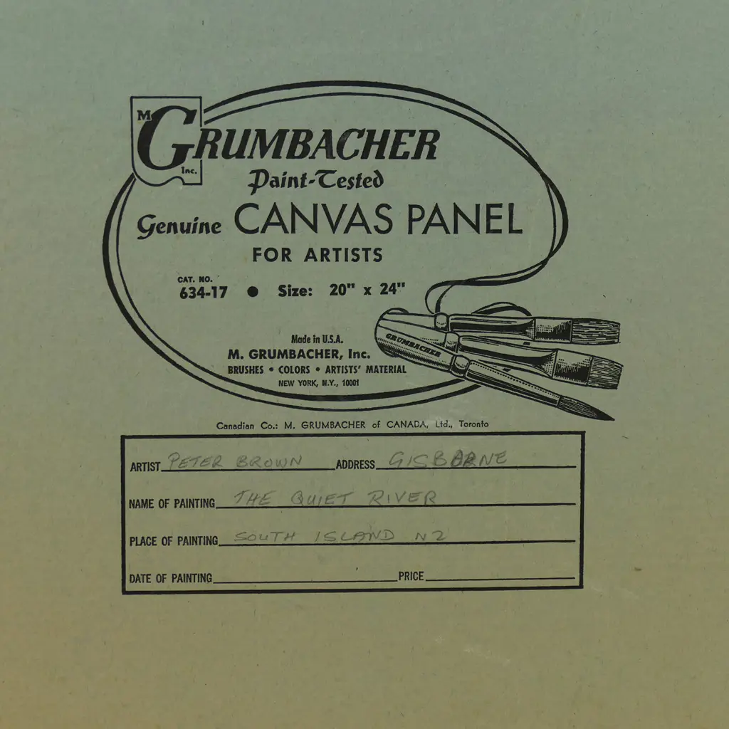 Peter Brown (NZ 1921-2005) 'The Quiet River', Image 1++