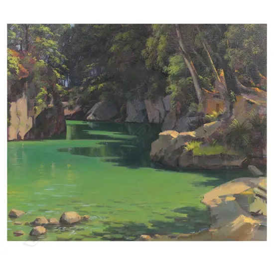 Peter Brown (NZ 1921-2005) 'The Quiet River',