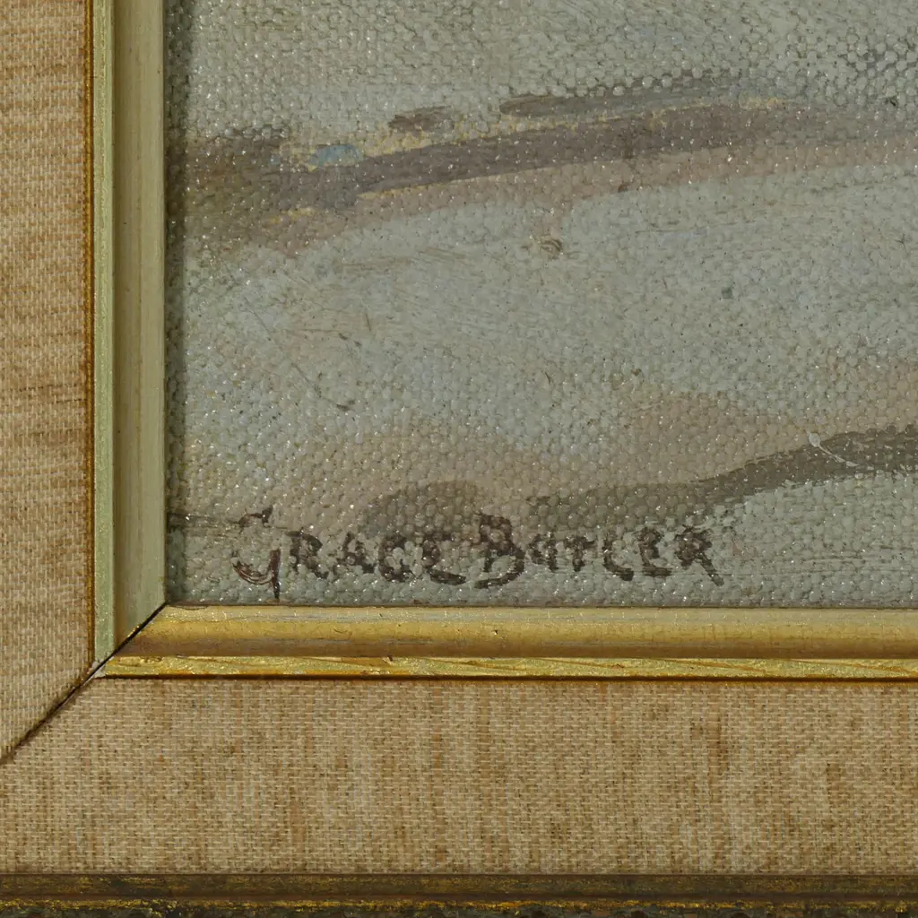 Grace Butler (NZ 1887-1962) 'Broad Creek from Cora Lynn', Image 1++