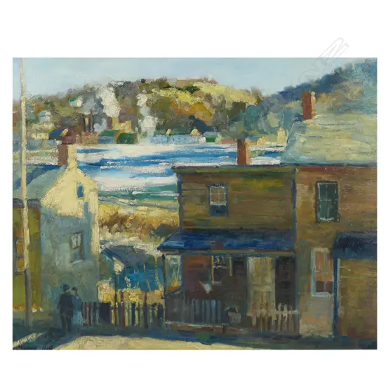 Mabel Hill (1872-1956) Harbour Scene (Dunedin),