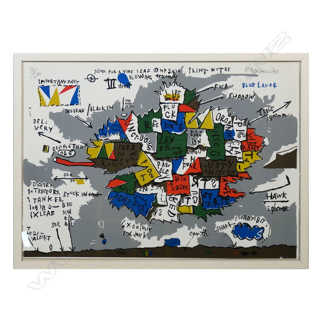 Martin Poppelwell (1968-) 'Study for A Vine Leaf', Image 1++