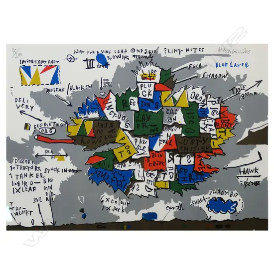 Martin Poppelwell (1968-) 'Study for A Vine Leaf',