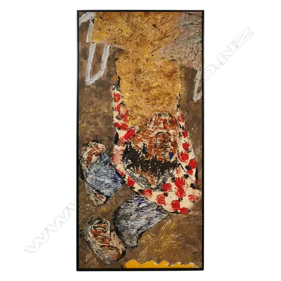 Phillip Trusttum (NZ 1940-) Waimate Series - 'Hay Carrying',