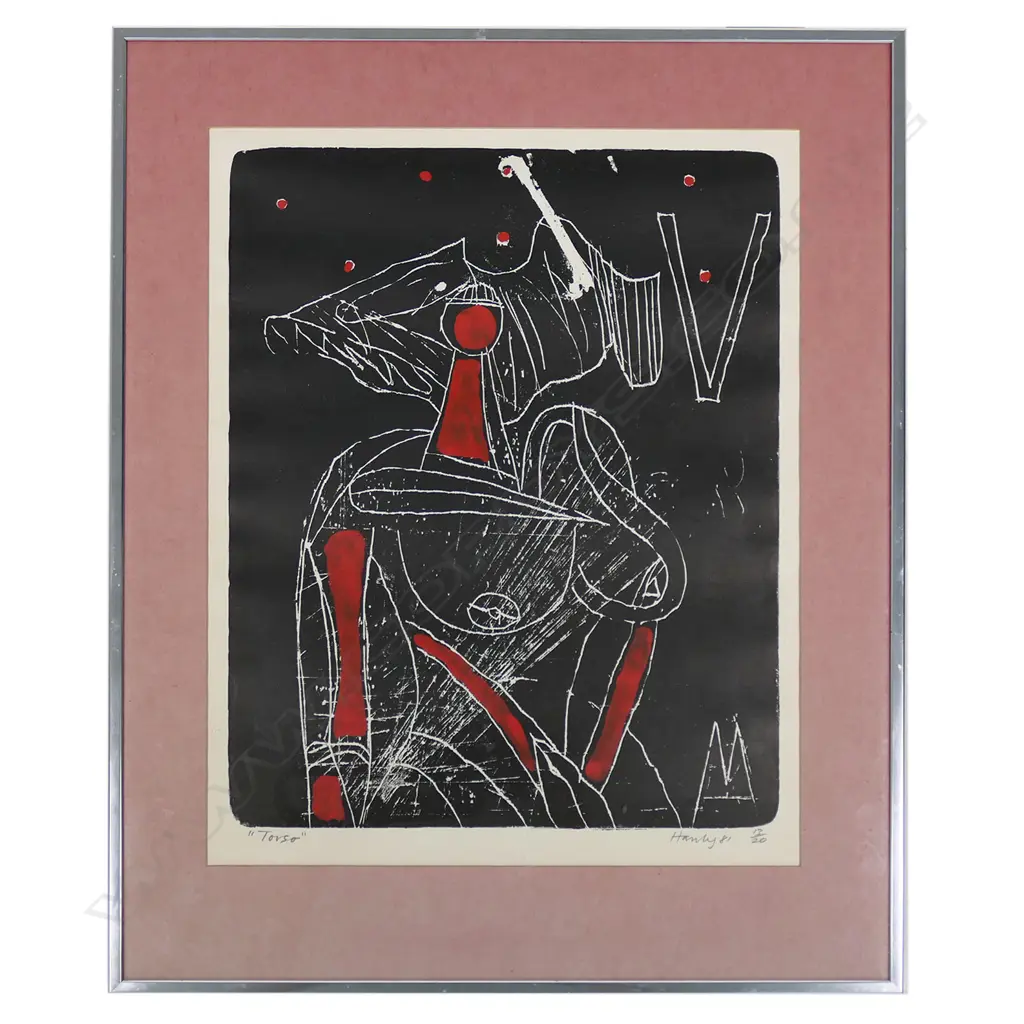 Pat Hanly (NZ 1932-2004) 'Torso', Image 1++