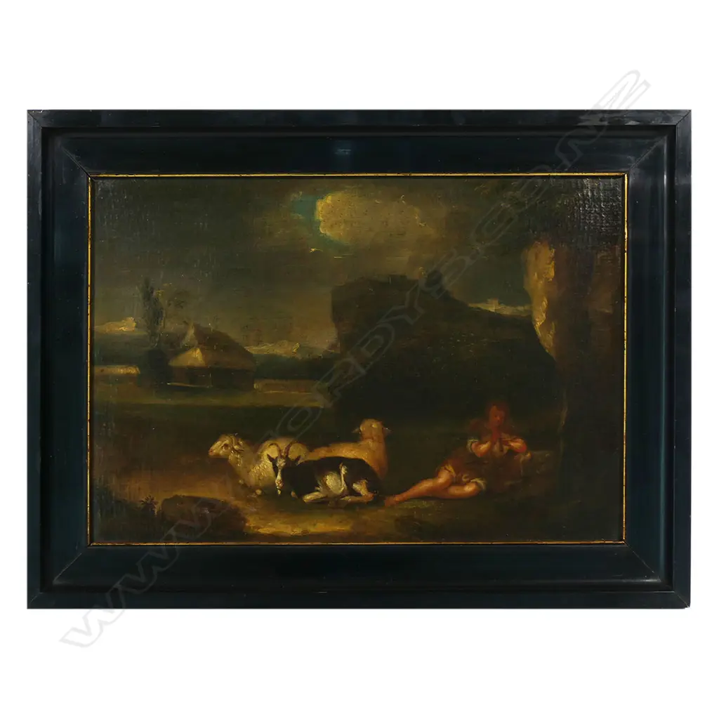 19thC Artist unknown Pastoral scene, Image 1++