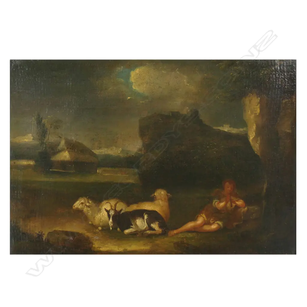 19thC Artist unknown Pastoral scene, Image 1++