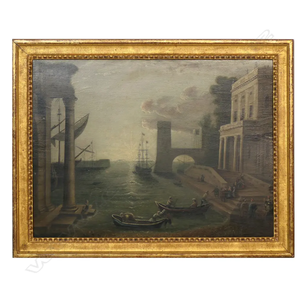 George Mathewson (UK 19thC) after Claude Lorrain (French, c. 1600-1682) ‘The Embarkation of the Queen of Sheba, Image 1++