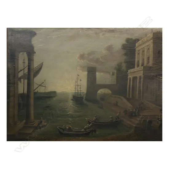 George Mathewson (UK 19thC) after Claude Lorrain (French, c. 1600-1682) ‘The Embarkation of the Queen of Sheba,