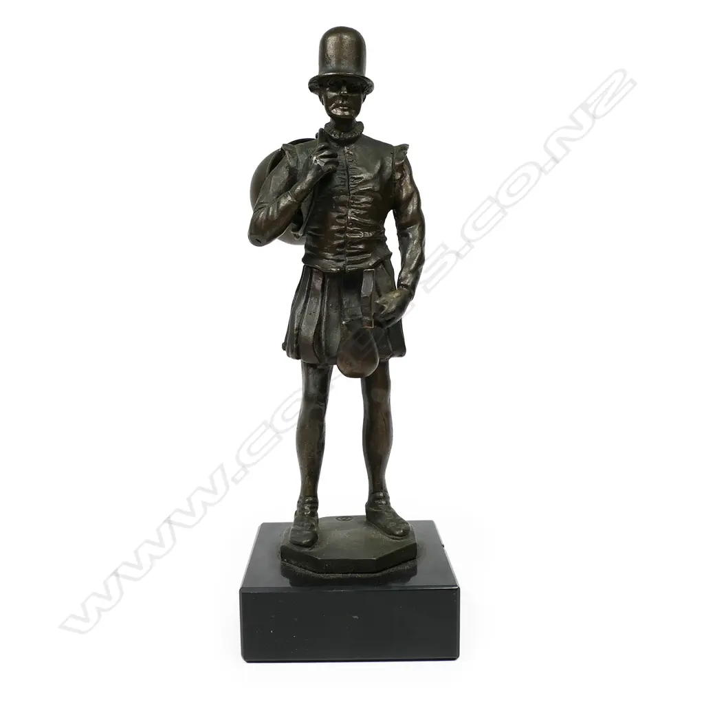 Jeff Lambeau (Belgian 1852-1908) bronze sculpture 'Boilermaker' Image 1++