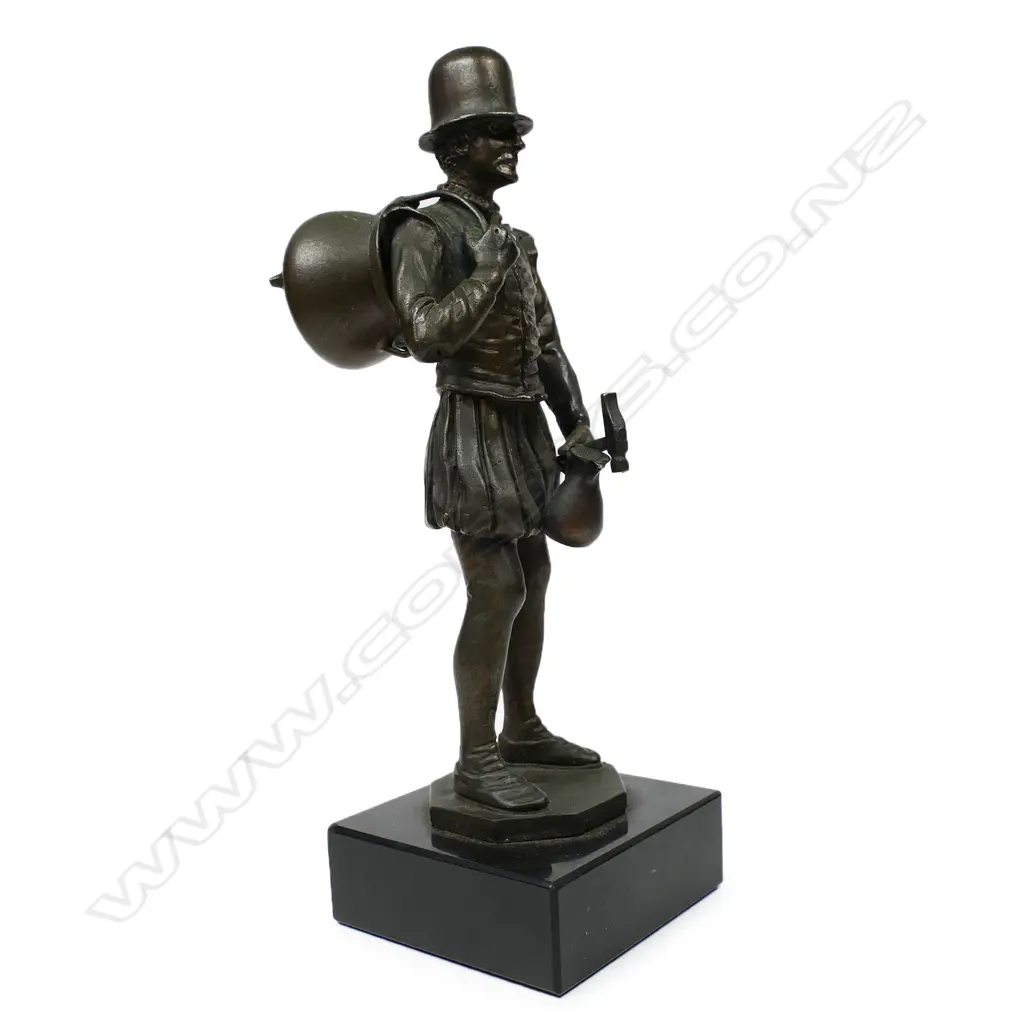 Jeff Lambeau (Belgian 1852-1908) bronze sculpture 'Boilermaker' Image 1++