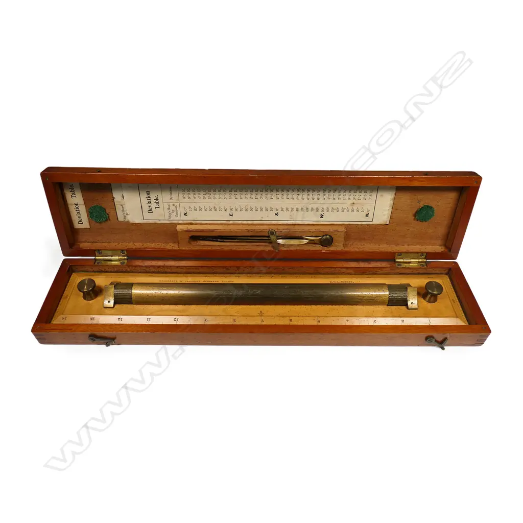 A Victorian marine rolling rule and brass divider, Image 1++