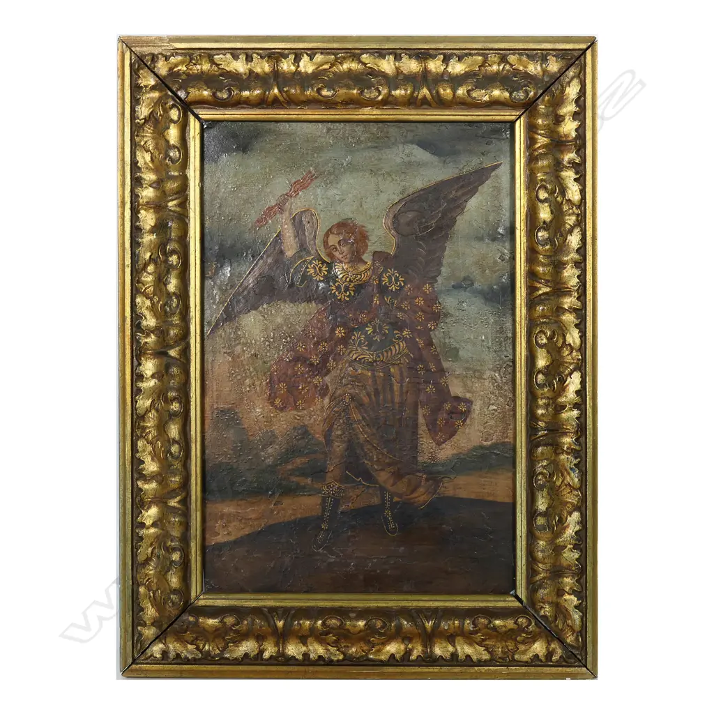 A 19thC oil on tin, Image 1++