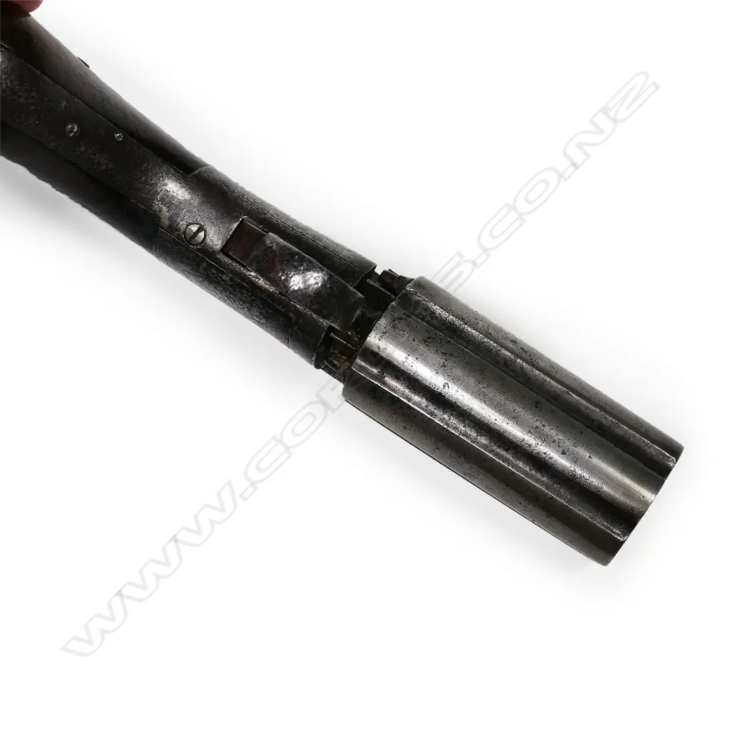 A 19thC pepperbox six-barrel pistol by J. Cooper, Image 1++