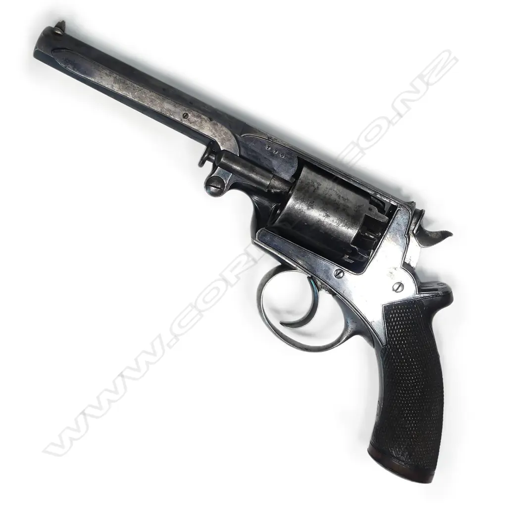 A 19thC Beaumont Adams double action 5-shot percussion revolver, Image 1++