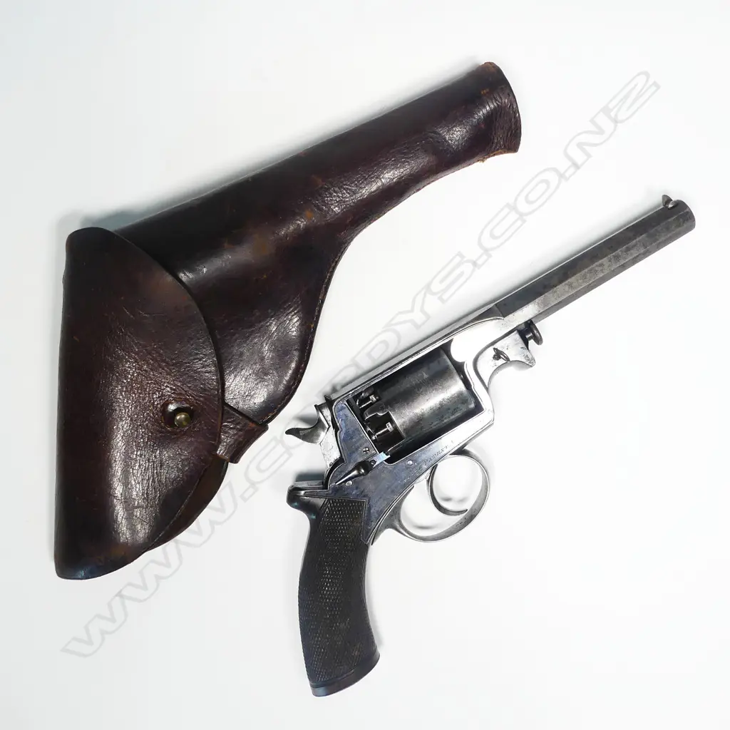 A 19thC Beaumont Adams double action 5-shot percussion revolver, Image 1++