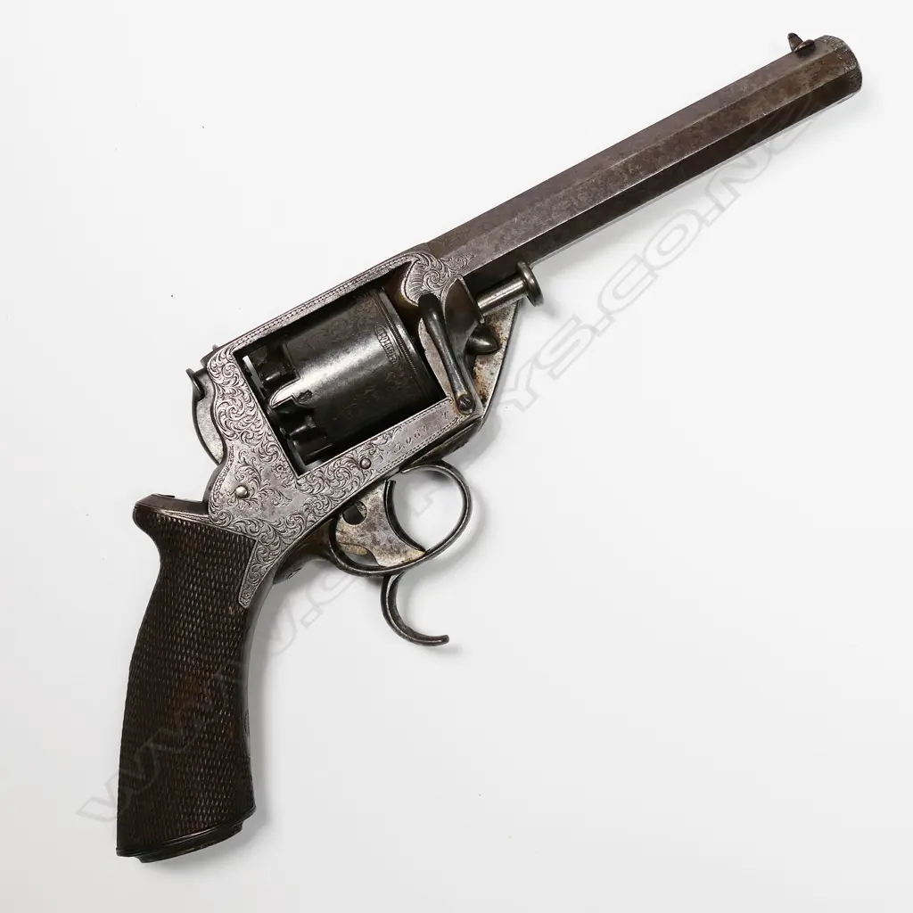 A rare 1855 Tranter percussion double trigger pistol, Image 1++