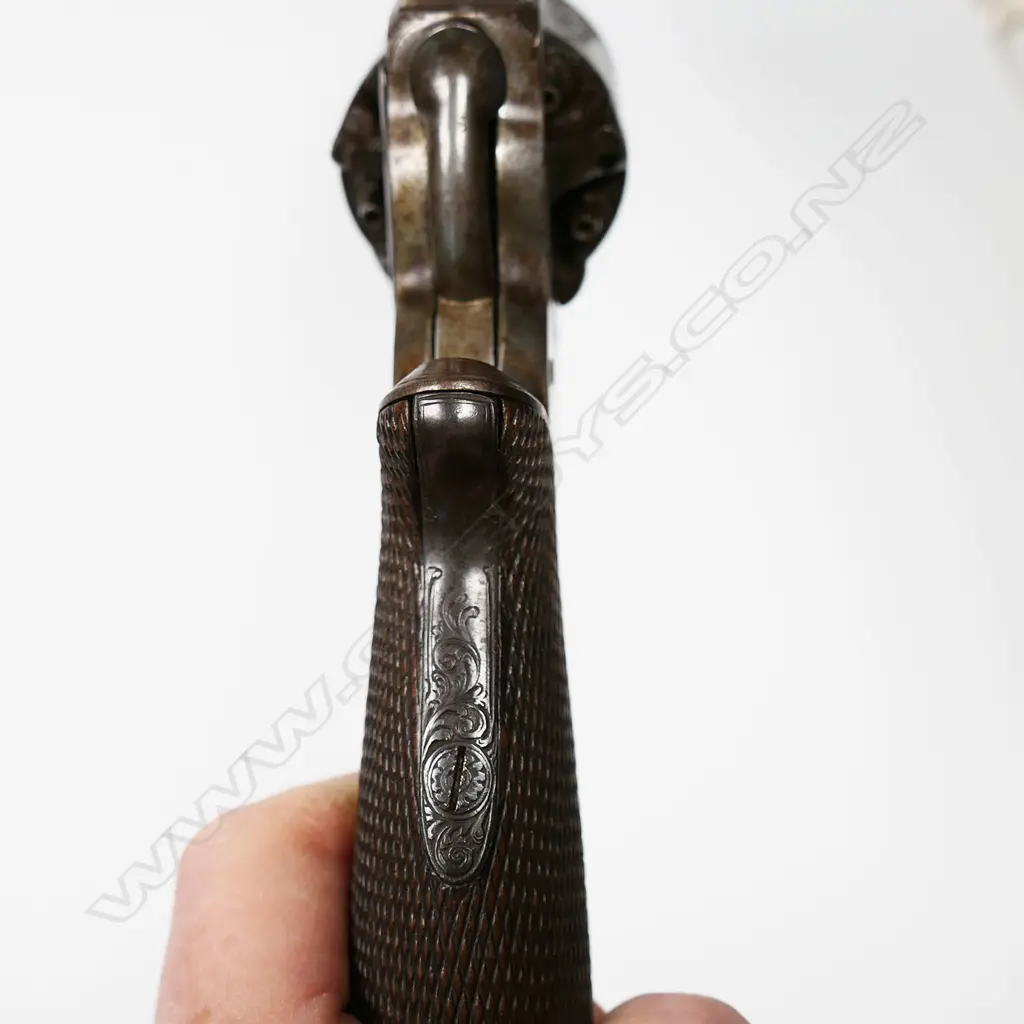 A rare 1855 Tranter percussion double trigger pistol, Image 1++
