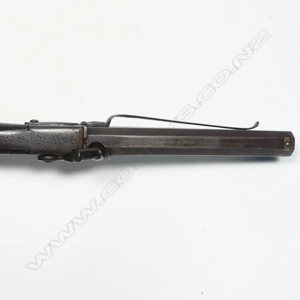 A 19thC 28 Bore EM Reilly Percussion Turn Over Barrel Belt Pistol, Image 1++