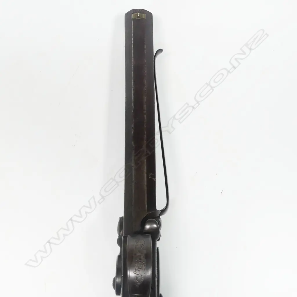 A 19thC 28 Bore EM Reilly Percussion Turn Over Barrel Belt Pistol, Image 1++