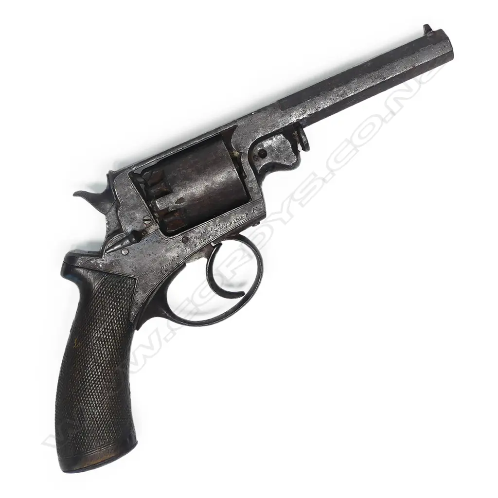 A mid 19thC 120 Bore Adams five-shot Percussion Revolver, Image 1++