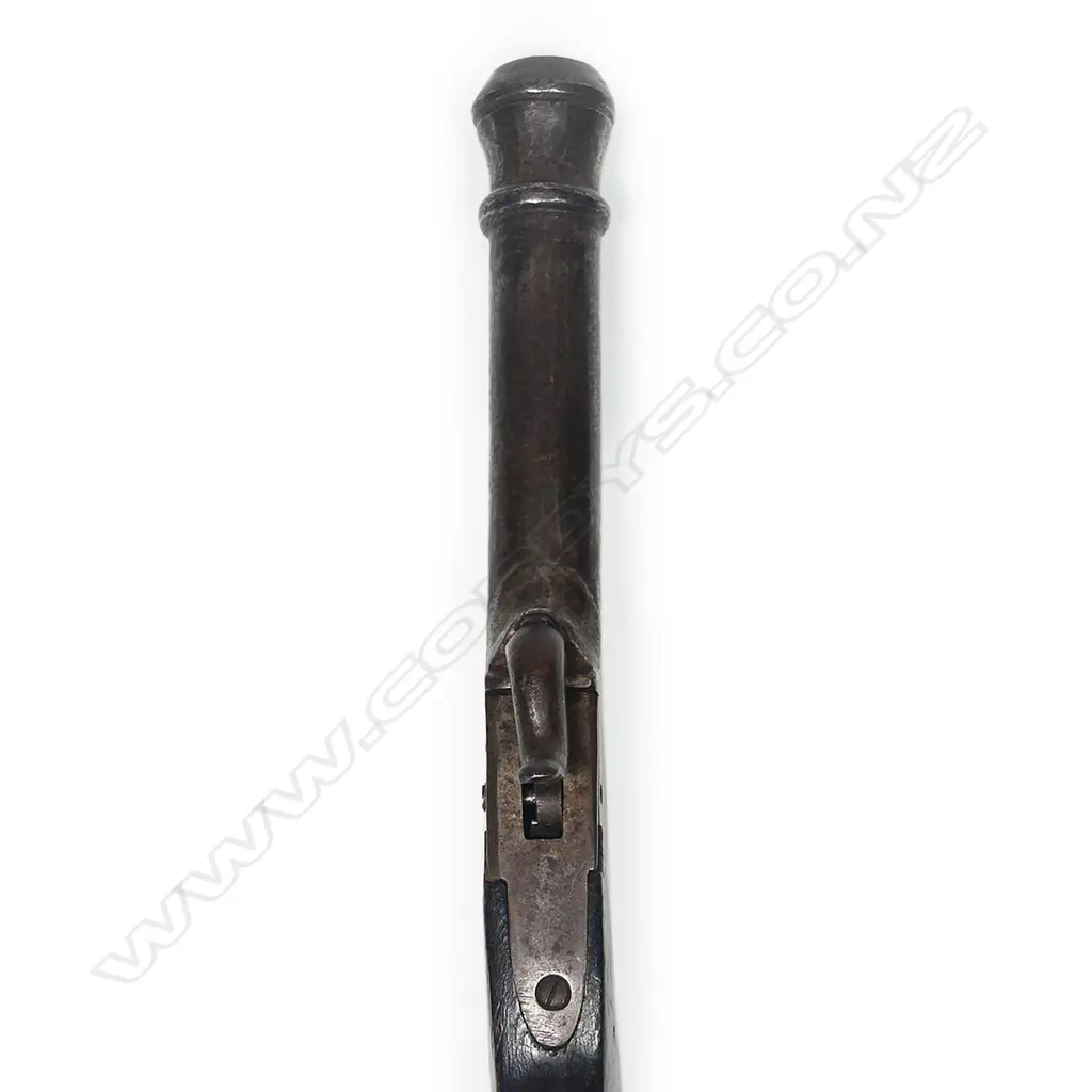 A 19thC 14-Bore Belgian percussion pistol, Image 1++