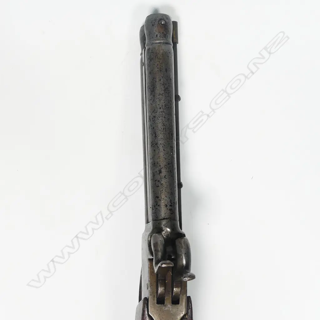 19thC 34-Bore percussion over and under overcoat pistol, Image 1++